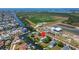 Aerial view showing home's location on a canal at 548 Estuary Shore Ln, Apollo Beach, FL 33572