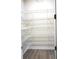 Walk-in pantry with metal rack shelving at 213 W Giddens Ave, Tampa, FL 33603