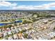 Aerial view of community, highlighting home location at 1830 E Del Webb Blvd, Sun City Center, FL 33573