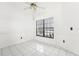 Simple dining area with tile floors and a window with blinds at 1830 E Del Webb Blvd, Sun City Center, FL 33573