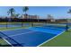 Well-maintained blue and green pickleball courts provide a great recreational amenity for residents at 140 Riviera Dunes Way # 1403, Palmetto, FL 34221