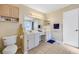 Bathroom with dual sinks, ample counter space, and a large mirror with great lighting at 1442 Tiverton Dr, Brandon, FL 33511
