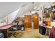 Spacious home office with built-in wooden desks and ample storage at 2512 Ayers Hill Ct, Lutz, FL 33559