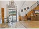 Spacious entryway with tiled floor and access to the backyard at 2512 Ayers Hill Ct, Lutz, FL 33559