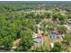 Property surrounded by lush greenery, featuring a private pool at 2512 Ayers Hill Ct, Lutz, FL 33559
