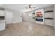 Living room with fireplace and tile flooring at 17035 Peaceful Valley Dr, Wimauma, FL 33598