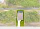 Bird's-eye view of the property, highlighting its location and canal view at 156 Haddock Dr, Rotonda West, FL 33947
