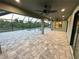 Covered patio overlooking the refreshing pool at 156 Haddock Dr, Rotonda West, FL 33947
