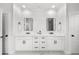Elegant bathroom features double vanity, modern fixtures, and neutral color palette at 5002 W Homer Ave, Tampa, FL 33629