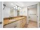 Double vanity bathroom with granite countertops and shower at 2413 Bayshore Blvd # 2004, Tampa, FL 33629