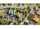 Aerial view of homes and neighborhood layout at 7938 Hampton Lake Dr, Tampa, FL 33647