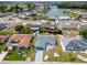 Aerial view of residential neighborhood near a lake at 1508 Fort Duquesna Dr, Sun City Center, FL 33573