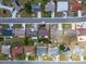 Aerial view of residential neighborhood street at 1508 Fort Duquesna Dr, Sun City Center, FL 33573