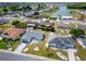 Aerial view showcasing a residential neighborhood at 1508 Fort Duquesna Dr, Sun City Center, FL 33573