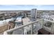 Balcony with views of the city skyline and waterfront at 777 N Ashley Dr # 2601, Tampa, FL 33602