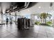 State-of-the-art gym with strength training equipment and scenic views at 777 N Ashley Dr # 2601, Tampa, FL 33602