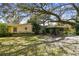 Ranch style home with carport and mature landscaping at 6605 N Boulevard, Tampa, FL 33604