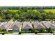 Aerial view showcasing the community and surrounding landscape at 29405 Cochiti Lake Dr, San Antonio, FL 33576
