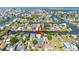 Wide aerial showcasing home's location and neighborhood at 4483 Flounder Dr, Hernando Beach, FL 34607