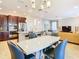 Modern kitchen with stainless steel appliances and granite countertops at 1953 Nature View Dr, Lutz, FL 33558