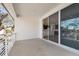 Private balcony with sliding glass doors and views of the neighborhood at 1526 5Th S St, St Petersburg, FL 33701