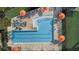 L-shaped pool with lap lanes and plenty of sunning space at 6619 Current Dr, Apollo Beach, FL 33572