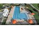 Resort-style pool with plenty of lounge chairs at 6619 Current Dr, Apollo Beach, FL 33572