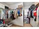 Walk-in closet with double hanging rods at 17539 Balmaha Dr, Land O Lakes, FL 34638