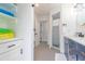 Clean bathroom with a shower and a toilet at 7608 20Th Nw Ave, Bradenton, FL 34209