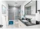 Bathroom with a tub, shower, and modern vanity at 7608 20Th Nw Ave, Bradenton, FL 34209