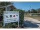 Kings Point Garden Club entrance with members-only sign at 2620 Locksley St # 261, Sun City Center, FL 33573
