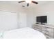 Bedroom with walk-in closet and dresser at 8065 Rolling Shell Trl, Wesley Chapel, FL 33545