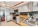 Bright kitchen with stainless steel appliances and wood countertops at 31226 Saint Joe Rd, Dade City, FL 33525