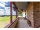 Screened porch overlooking a large backyard at 31226 Saint Joe Rd, Dade City, FL 33525