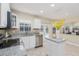 Modern kitchen with stainless steel appliances and kitchen island at 1553 Scotch Pine Dr, Brandon, FL 33511