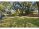 Large backyard with lush grass and mature trees at 2601 N Wilder Loop, Plant City, FL 33565