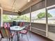 Relaxing screened patio with views of the yard, ideal for enjoying the outdoors in comfort at 28330 Openfield Loop, Wesley Chapel, FL 33543