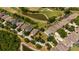 Aerial view showing home's location in a desirable golf course community at 3831 Evergreen Oaks Dr, Lutz, FL 33558