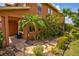 Landscaped walkway leading to the house entrance at 3831 Evergreen Oaks Dr, Lutz, FL 33558