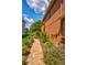 Landscaped walkway leading to the backyard at 3831 Evergreen Oaks Dr, Lutz, FL 33558