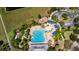 Community pool with water slide, playground, and ample parking at 3831 Evergreen Oaks Dr, Lutz, FL 33558