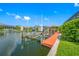 Private boat lift and dock with canal access at 5510 E Longboat Blvd, Tampa, FL 33615