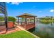 Private dock with gazebo and canal access at 5510 E Longboat Blvd, Tampa, FL 33615