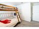 bedroom with a bunk bed and nautical theme at 13292 Golden Lime Ave, Spring Hill, FL 34609