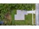 Aerial view showcasing the home's curb appeal at 11734 Orange Ct, Dade City, FL 33525