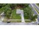 House and lot overview from above at 11734 Orange Ct, Dade City, FL 33525