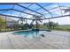 Screened pool and spa with a view of golf course at 15908 Castle Park Ter, Lakewood Ranch, FL 34202