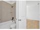 Clean bathroom with shower, toilet and bathtub at 8328 Golden Beach Ct, Parrish, FL 34219
