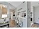 Modern kitchen with stainless steel appliances and breakfast bar at 1228 S. Missouri Ave # 607, Clearwater, FL 33756