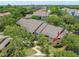 Aerial view highlighting condo building and landscaping at 1228 S. Missouri Ave # 607, Clearwater, FL 33756